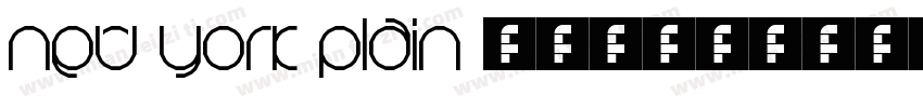 New York Plain 001.003字体转换